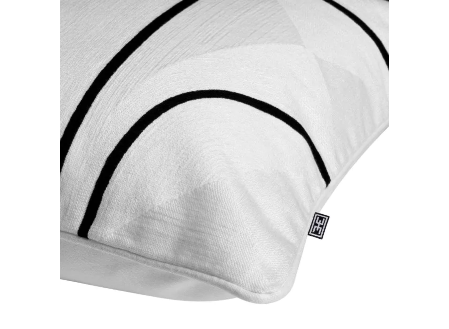 Cushion ‘Sabrosa' - White & Black