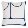 Cushion ‘Sabrosa' - White & Blue