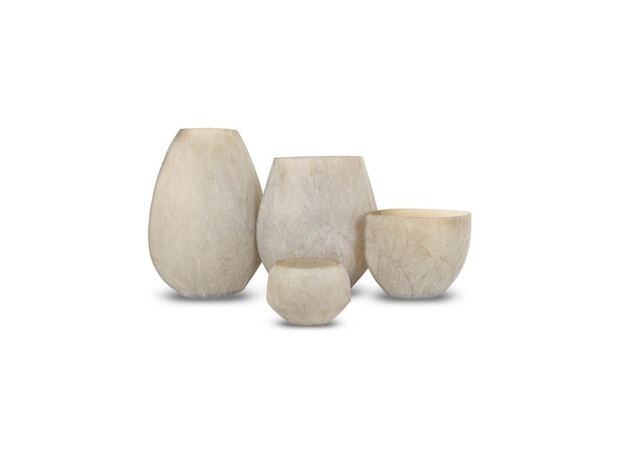 Vase 'Melo' M - smoke