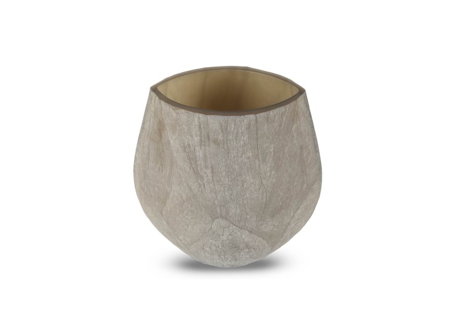 Vase 'Melo' M - smoke