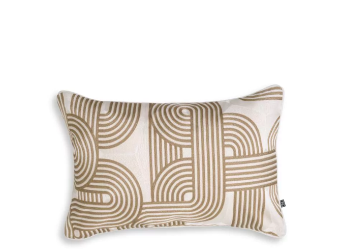 Cushion Abaças - Beige & White