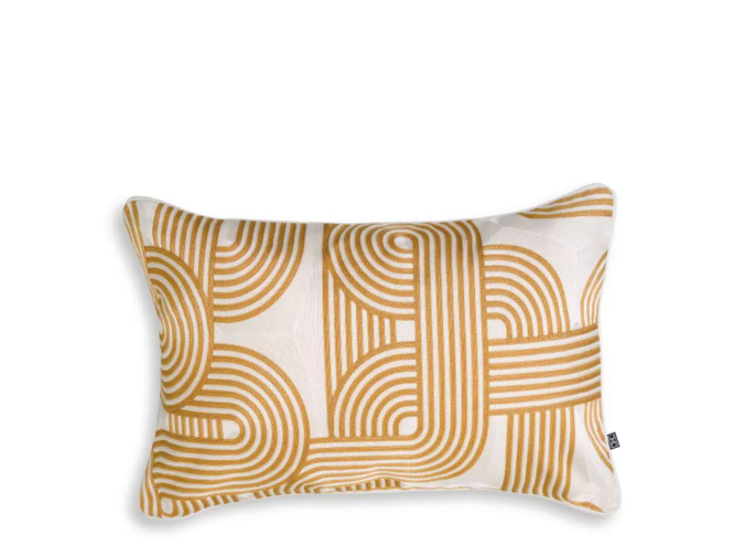 Cushion Abaças - Gold & White