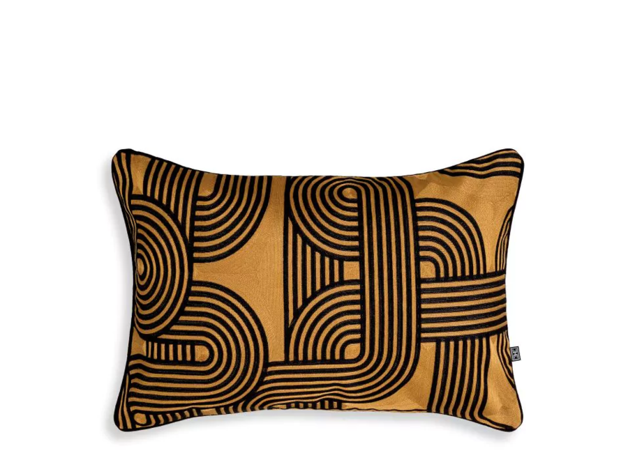 Cushion Abaças - Black & Gold