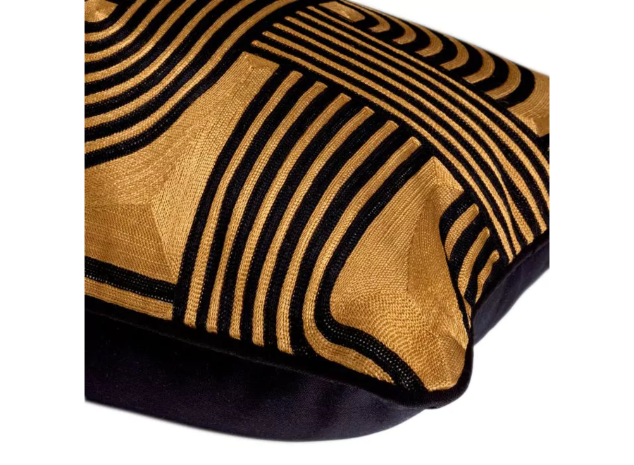 Cushion ‘Abaças' - Black & Gold