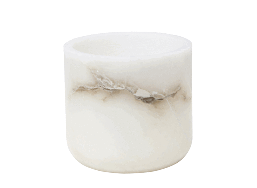 Alabaster tealight 'Milos'  - M