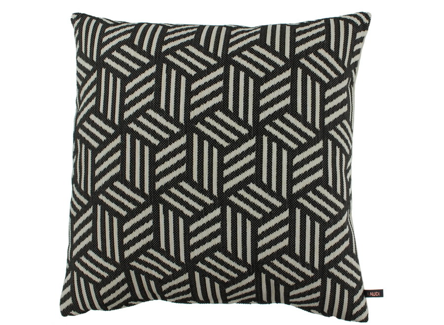 Decorative cushion Bellamo Black/Sand