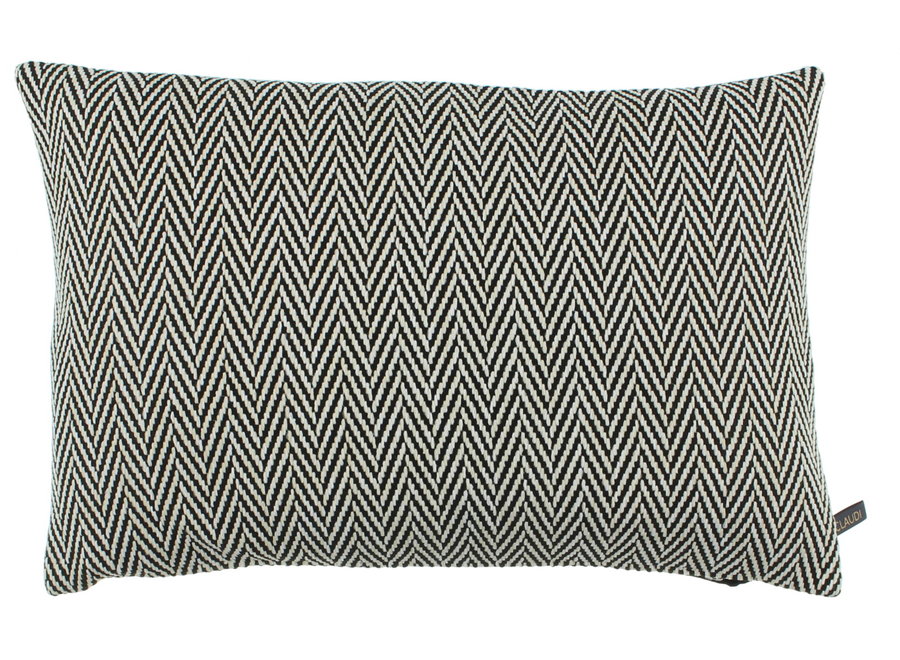 Coussin décoratif Betina Black/Sand