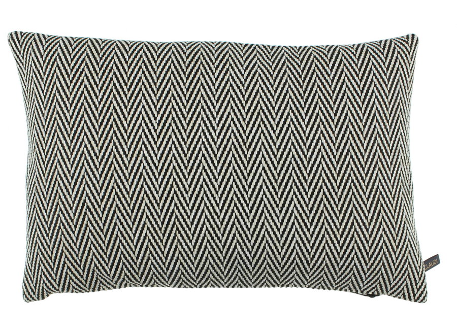 Decorative cushion Betina Black/Sand