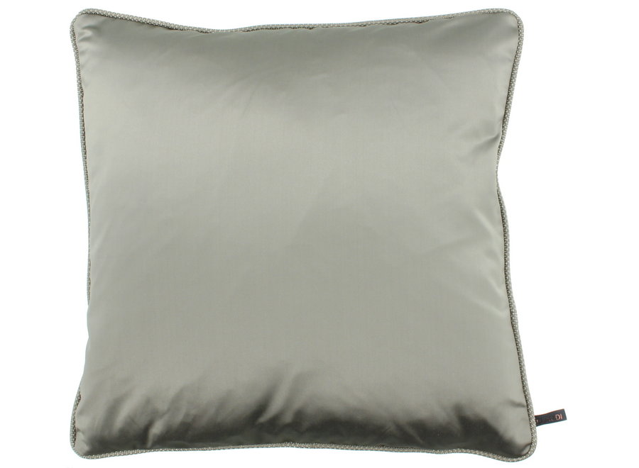 Coussin décoratif Dafne Taupe + Piping Arletta Sand