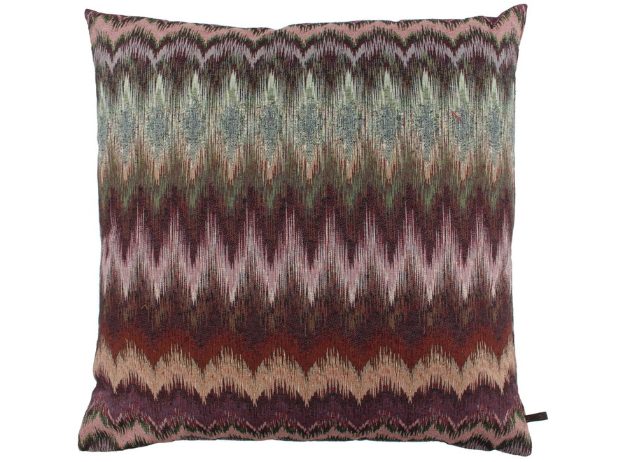 Coussin décoratif Evren Aubergine Multicolor