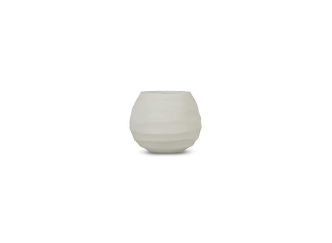 Tea light 'Druzy' - white