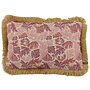 Decorative cushion Leaf Art Marsala + Fringe Camel