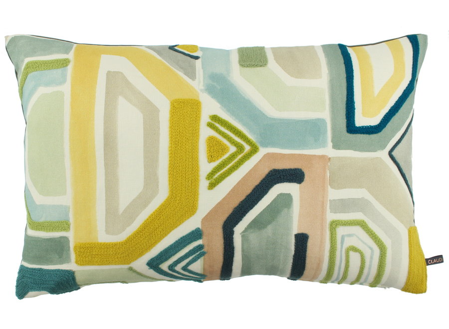 Decorative cushion Mahon Exclusive Mint/Petrol