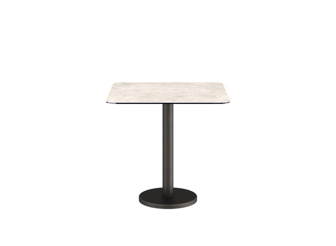 Bistro table 'Bari' Square - Diamond Cream Ceramic