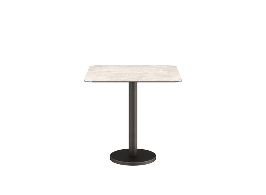 Table de bistro 'Bari' Square - Diamond Cream Ceramic