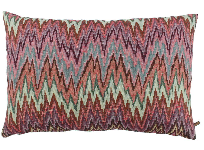 Coussin Sinuco Aubergine Multicolor