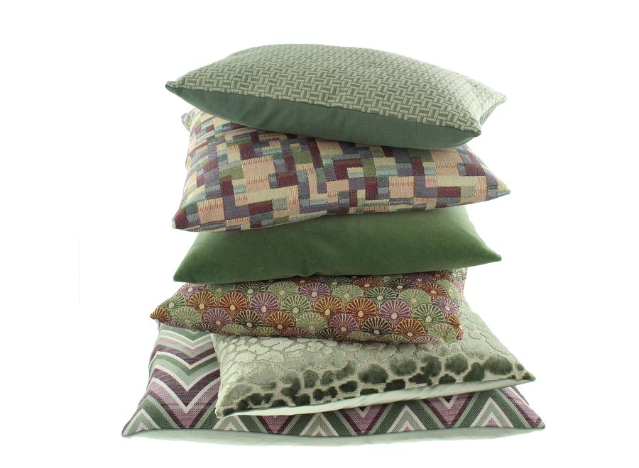 Coussin décoratif Achille Lilac/Mint