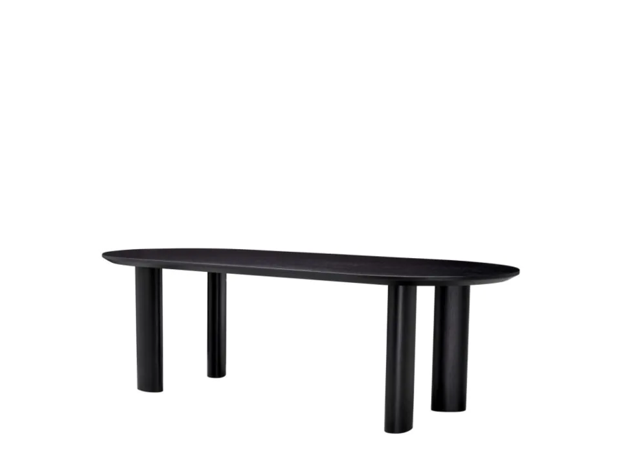 Dining table 'Mogador'  - Black Veneer
