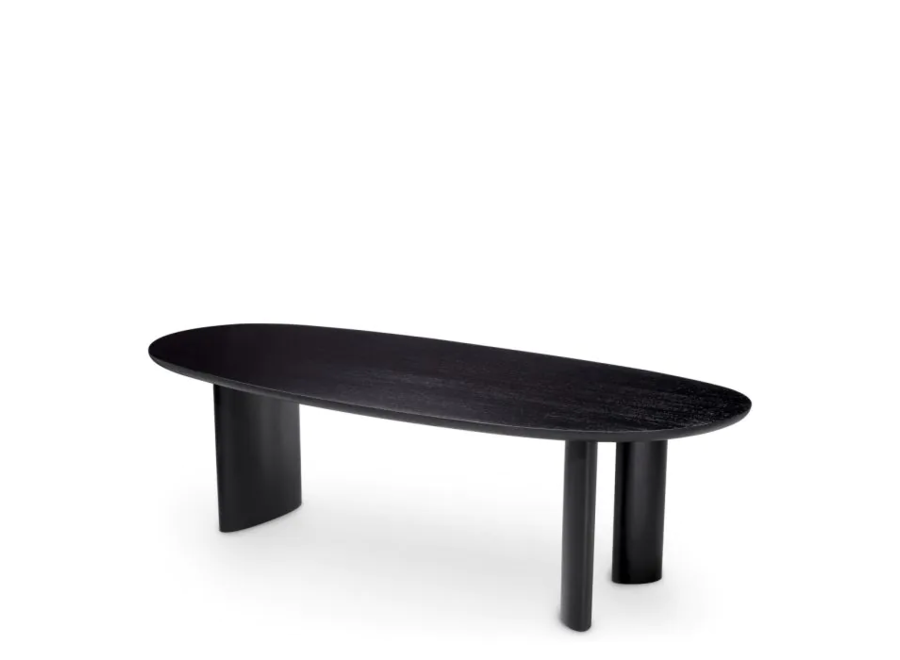 Table à manger 'Lindner'  - Black Veneer