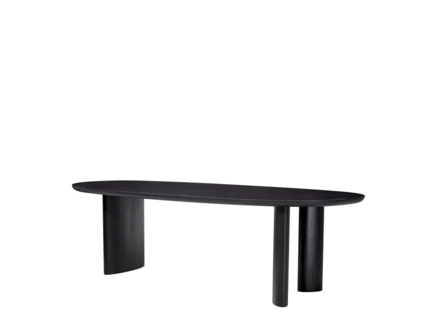 Dining table 'Lindner'  - Black Veneer