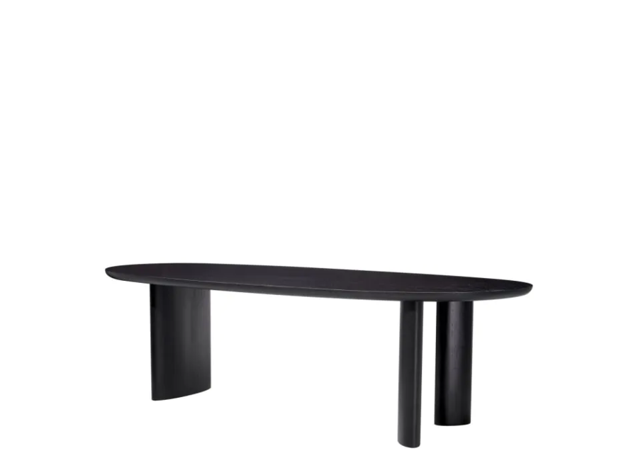 Table à manger 'Lindner'  - Black Veneer