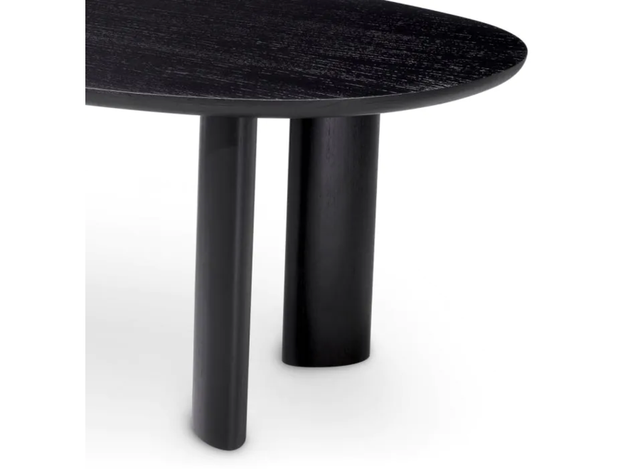 Dining table 'Lindner'  - Black Veneer