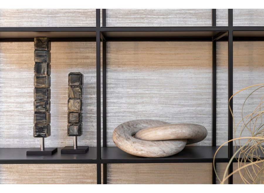 Objet déco 'Marble ring' - Beige - L
