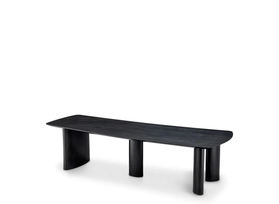 Dining Table Bergman -Charcoal Veneer - L