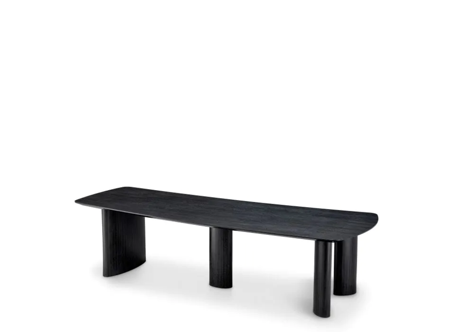 Dining table 'Bergman'  - Charcoal Veneer - L
