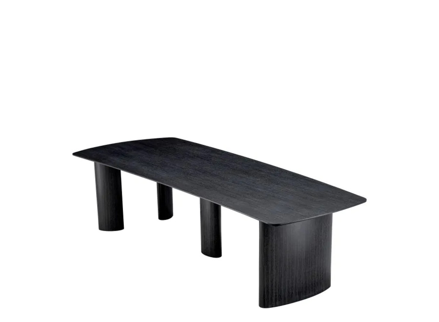 Dining table 'Bergman'  - Charcoal Veneer - L