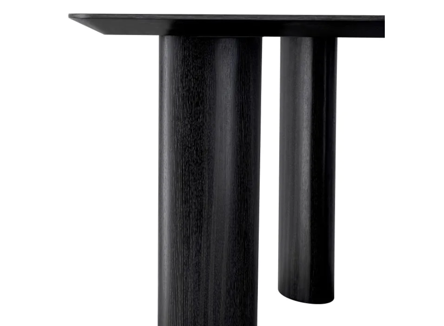 Dining table 'Bergman'  - Charcoal Veneer - L