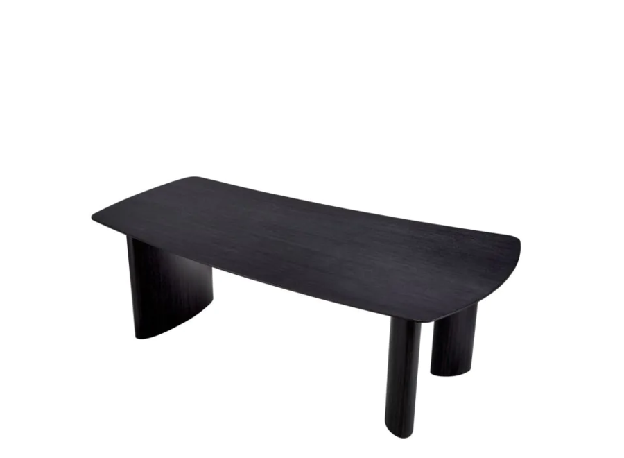 Dining table 'Bergman'  - Charcoal Veneer - S