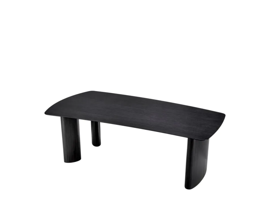 Dining table 'Bergman'  - Charcoal Veneer - S