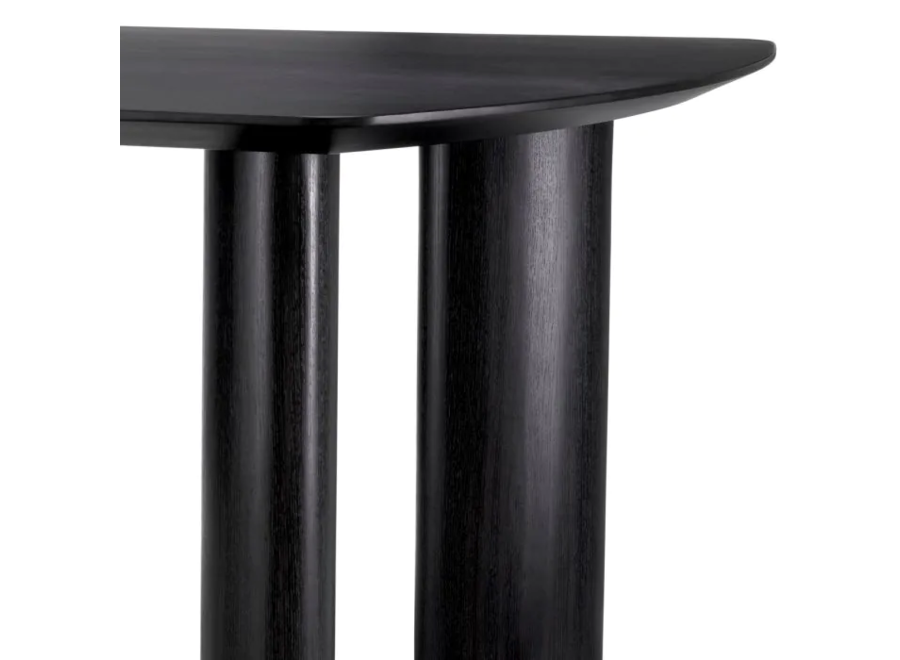 Dining table 'Bergman'  - Charcoal Veneer - S