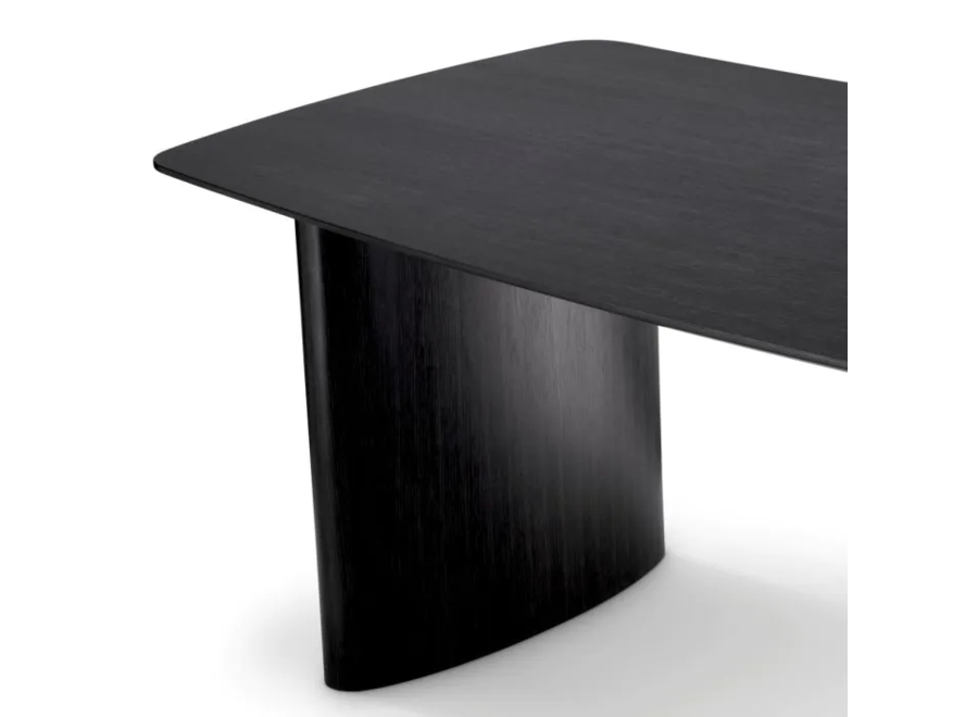 Dining table 'Bergman'  - Charcoal Veneer - S