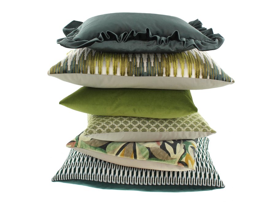 Coussin décoratif Quincy Olive