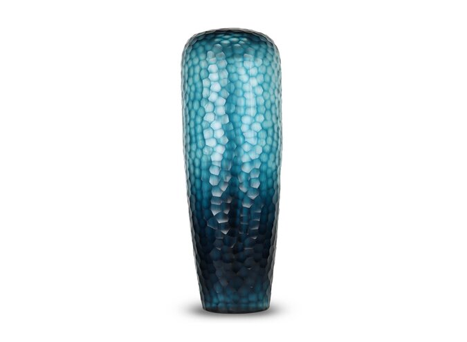 Vase 'Madeira' L - Ocean blue