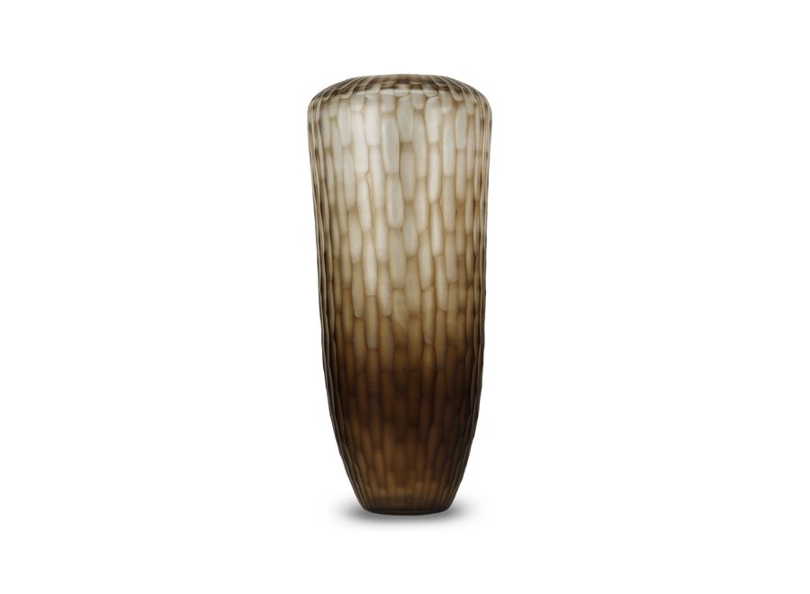 Vase 'Jade' L - Smoke grey