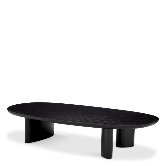 EICHHOLTZ Coffee table 'Lindner' Black Veneer Wilhelmina Designs