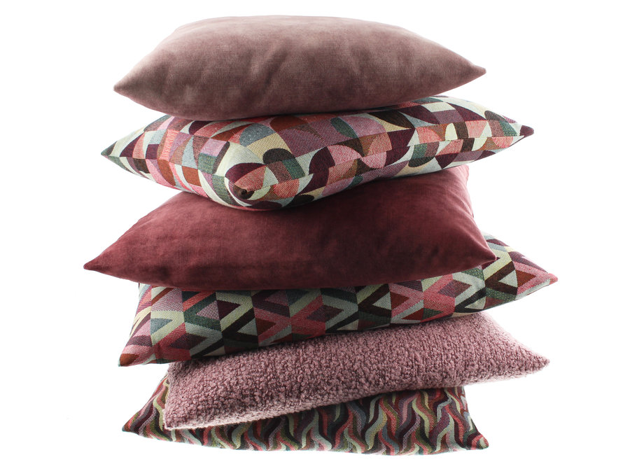 Coussin décoratif Adona Wine Red