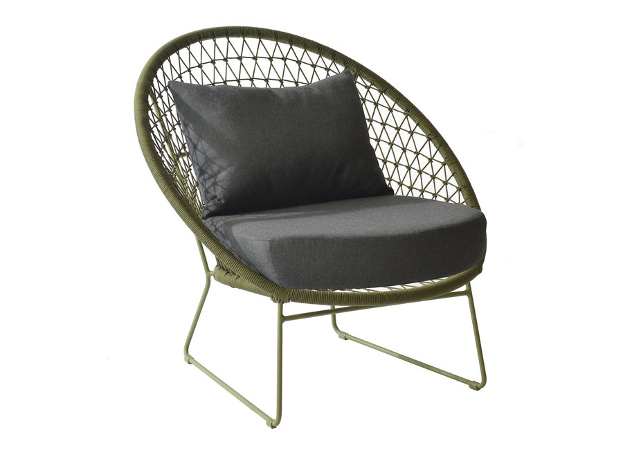 Chaise longue 'Nora' - Moss