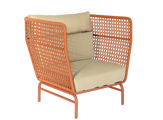 Lounge chair 'Jane' - Coral