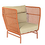 Chaise longue 'Jane' - Coral