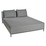 Daybed 'West' - Alu Black / cushions raven