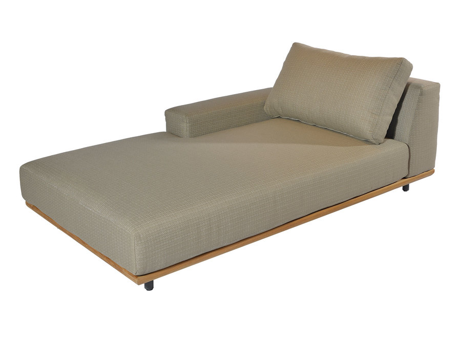 Chaise longue 'Luke' right- Sabia