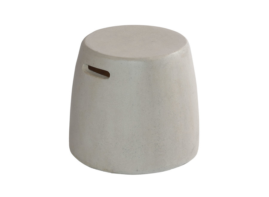 Side table/stool 'Nick' - Cemento White