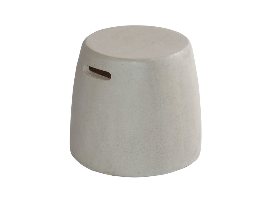 Table d'appoint/tabouret 'Nick' - Cemento White