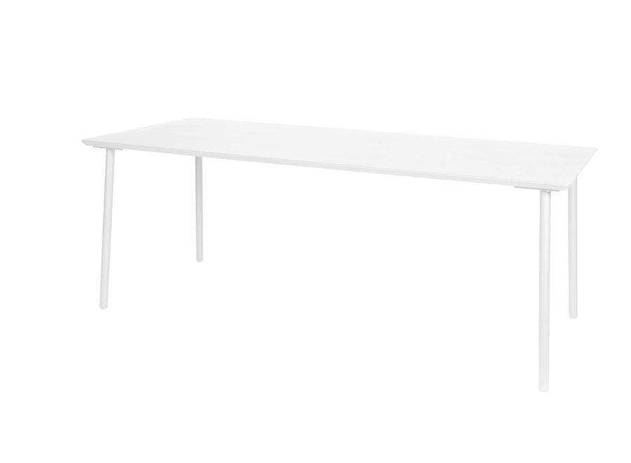 Garden table 'George' 200x90x75cm - White