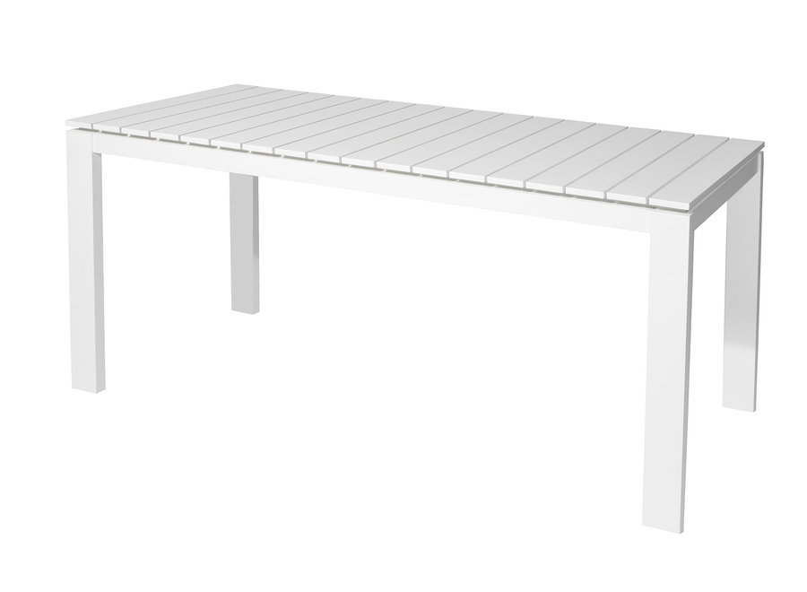 Table de jardin 'Morris' 160x80x75cm - White
