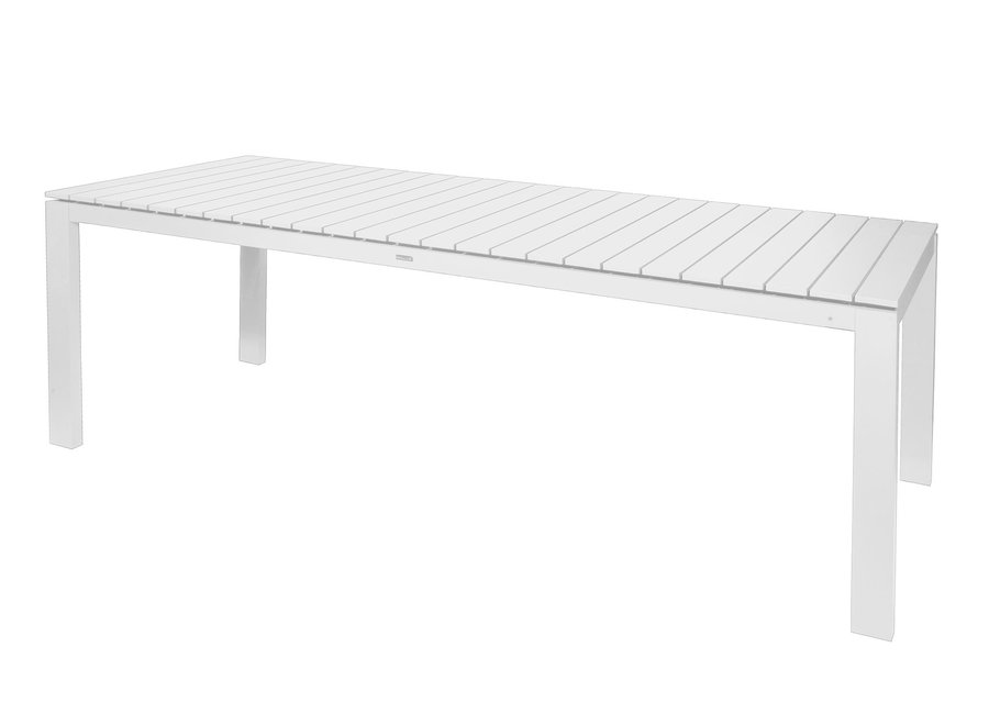 Table de jardin 'Morris' 220x90x75cm - White